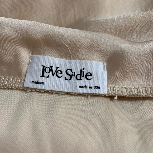 Love Sadie champagne satin maxi skirt - Picture 6 of 6